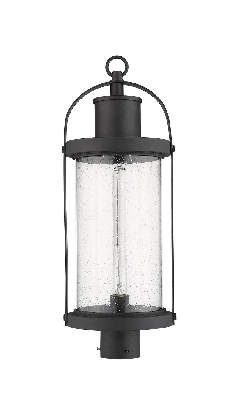 Z-Lite 569PHB-BK One Light Outdoor Post Mount Fixture, Black