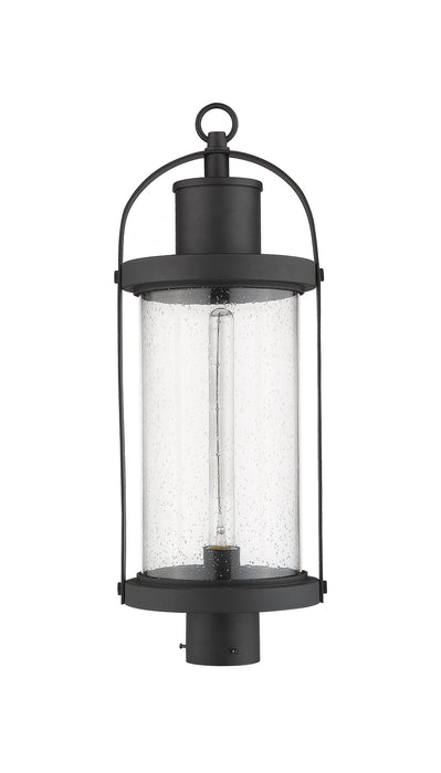 Z-Lite 569PHB-BK One Light Outdoor Post Mount Fixture, Black