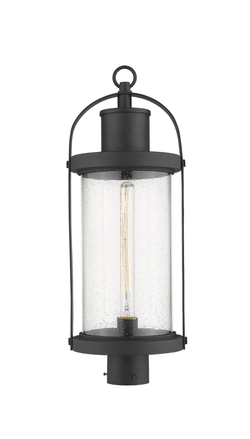 Z-Lite 569PHB-BK One Light Outdoor Post Mount Fixture, Black