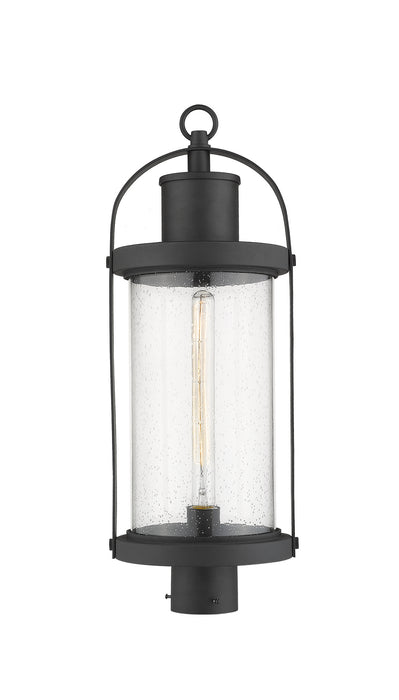 Z-Lite 569PHB-BK One Light Outdoor Post Mount Fixture, Black