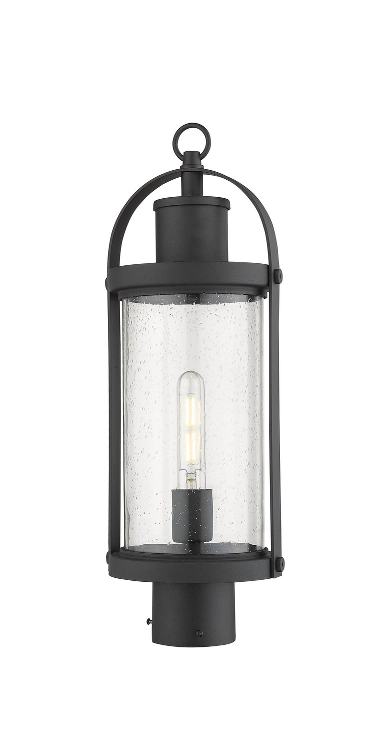 Z-Lite 569PHM-BK One Light Outdoor Post Mount Fixture, Black