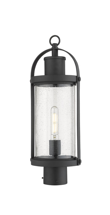 Z-Lite 569PHM-BK One Light Outdoor Post Mount Fixture, Black