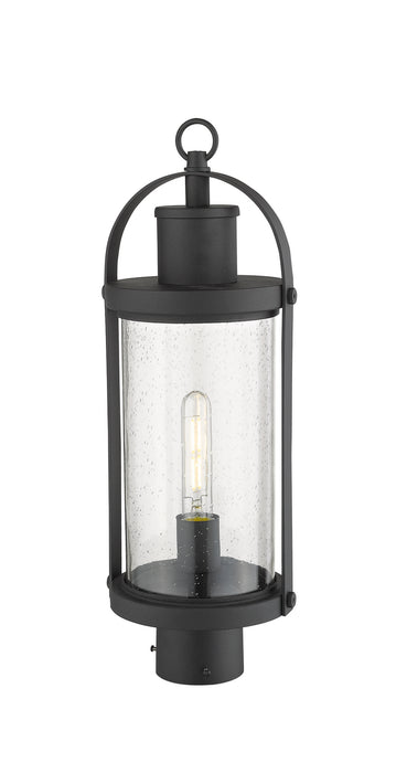 Z-Lite 569PHM-BK One Light Outdoor Post Mount Fixture, Black