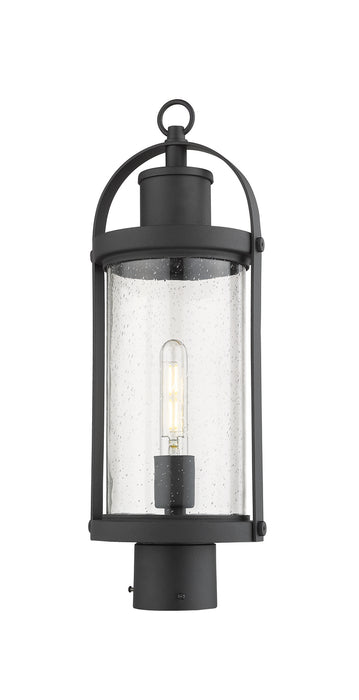 Z-Lite 569PHM-BK One Light Outdoor Post Mount Fixture, Black