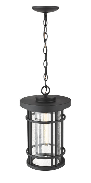 Z-Lite 570CHB-BK One Light Outdoor Chain Mount Ceiling Fixture, Black