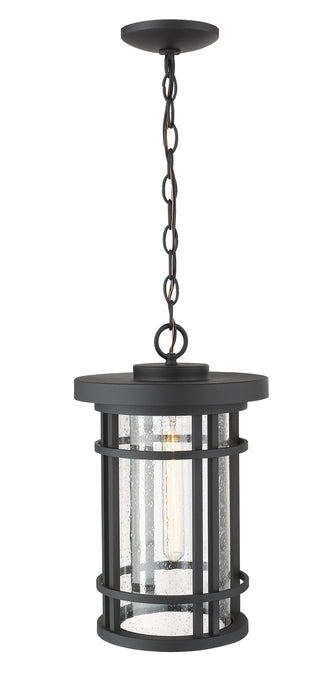 Z-Lite 570CHB-BK One Light Outdoor Chain Mount Ceiling Fixture, Black