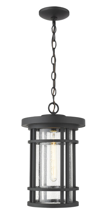 Z-Lite 570CHB-BK One Light Outdoor Chain Mount Ceiling Fixture, Black