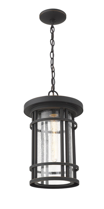 Z-Lite 570CHB-ORB One Light Outdoor Chain Mount Ceiling Fixture, Oil Rubbed Bronze
