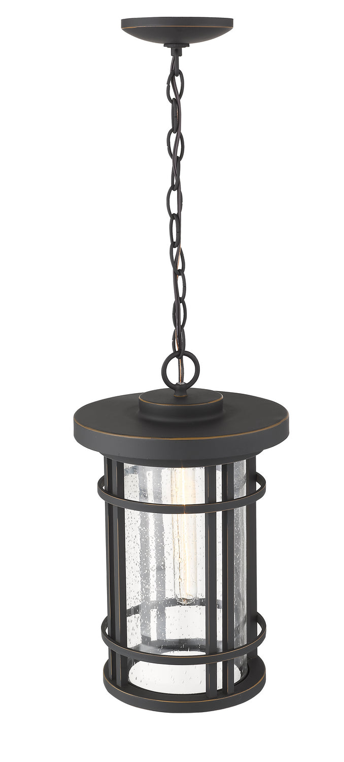 Z-Lite 570CHB-ORB One Light Outdoor Chain Mount Ceiling Fixture, Oil Rubbed Bronze