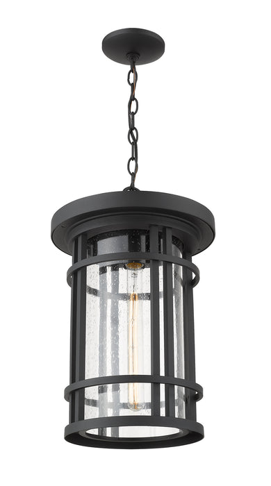 Z-Lite 570CHXL-BK One Light Outdoor Chain Mount Ceiling Fixture, Black