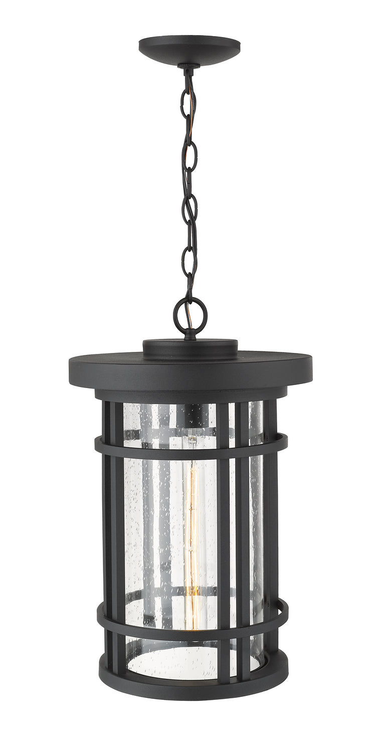 Z-Lite 570CHXL-BK One Light Outdoor Chain Mount Ceiling Fixture, Black