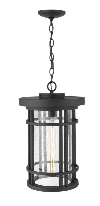 Z-Lite 570CHXL-BK One Light Outdoor Chain Mount Ceiling Fixture, Black