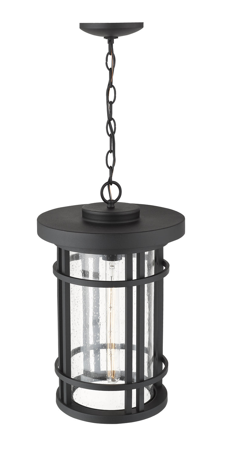 Z-Lite 570CHXL-BK One Light Outdoor Chain Mount Ceiling Fixture, Black