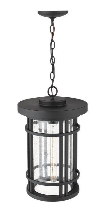 Z-Lite 570CHXL-BK One Light Outdoor Chain Mount Ceiling Fixture, Black