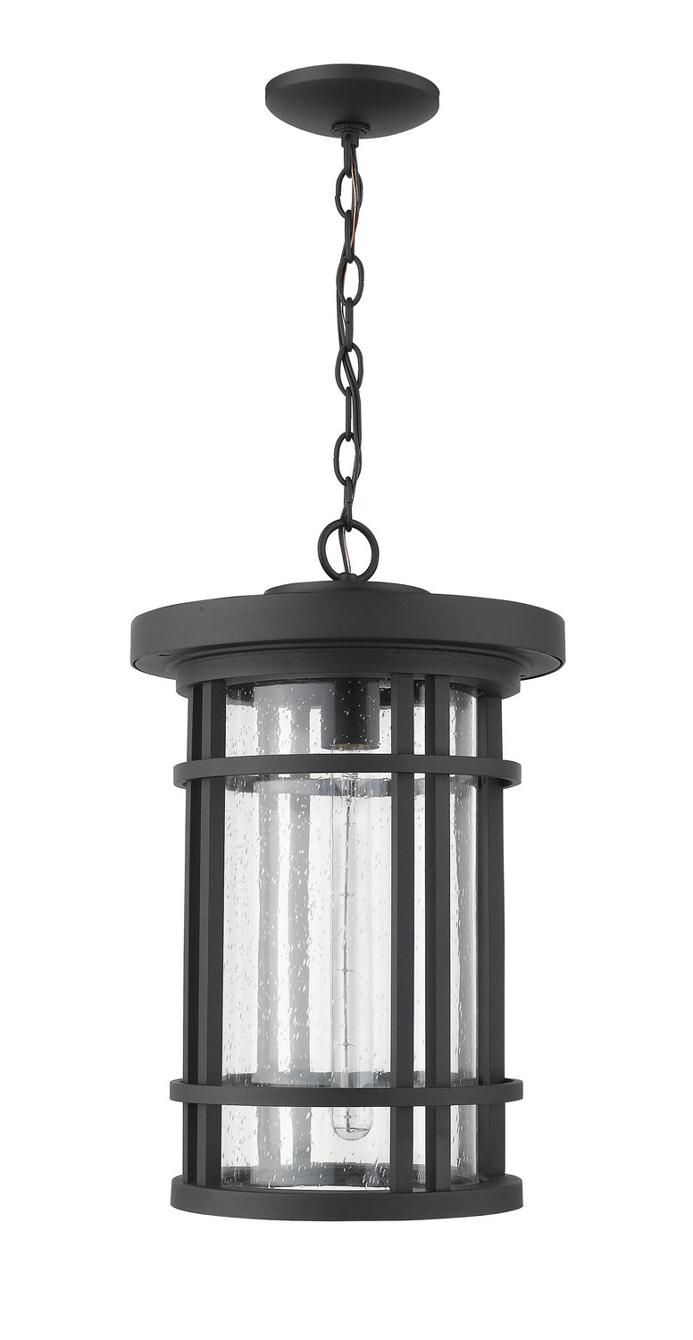 Z-Lite 570CHXL-BK One Light Outdoor Chain Mount Ceiling Fixture, Black