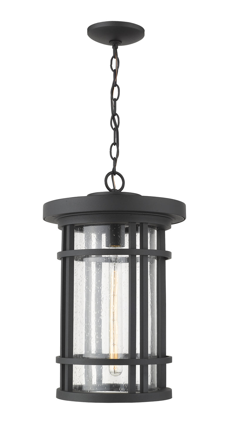 Z-Lite 570CHXL-BK One Light Outdoor Chain Mount Ceiling Fixture, Black