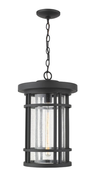 Z-Lite 570CHXL-BK One Light Outdoor Chain Mount Ceiling Fixture, Black