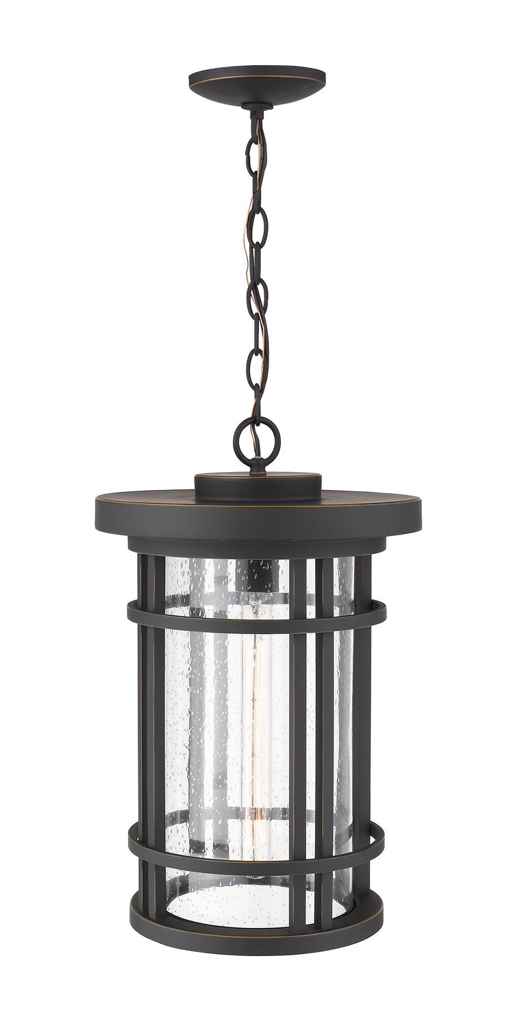 Z-Lite 570CHXL-ORB One Light Outdoor Chain Mount Ceiling Fixture, Oil Rubbed Bronze