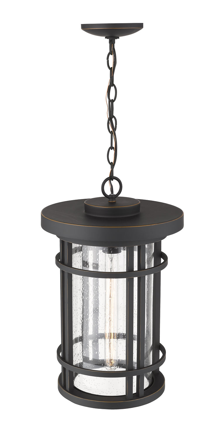 Z-Lite 570CHXL-ORB One Light Outdoor Chain Mount Ceiling Fixture, Oil Rubbed Bronze