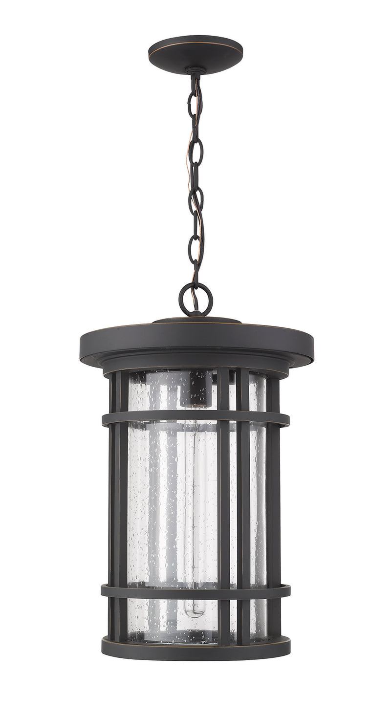 Z-Lite 570CHXL-ORB One Light Outdoor Chain Mount Ceiling Fixture, Oil Rubbed Bronze