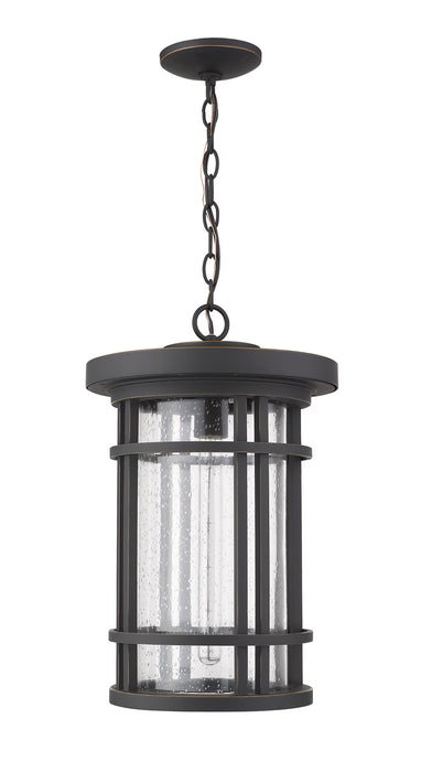 Z-Lite 570CHXL-ORB One Light Outdoor Chain Mount Ceiling Fixture, Oil Rubbed Bronze