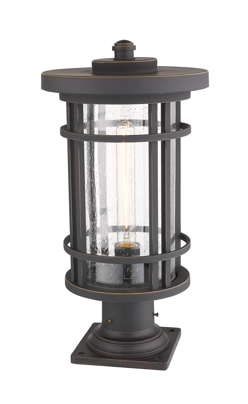 Z-Lite 570PHB-533PM-ORB One Light Outdoor Pier Mounted Fixture, Oil Rubbed Bronze