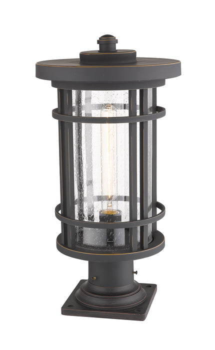 Z-Lite 570PHB-533PM-ORB One Light Outdoor Pier Mounted Fixture, Oil Rubbed Bronze
