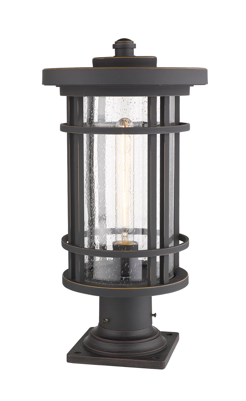 Z-Lite 570PHB-533PM-ORB One Light Outdoor Pier Mounted Fixture, Oil Rubbed Bronze