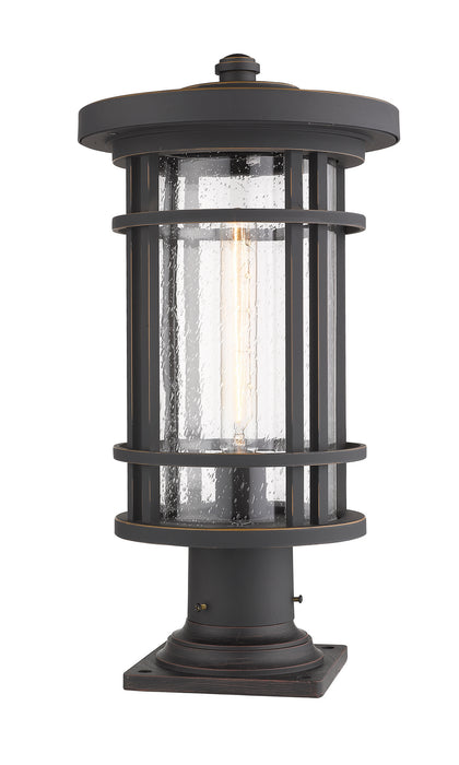 Z-Lite 570PHB-533PM-ORB One Light Outdoor Pier Mounted Fixture, Oil Rubbed Bronze