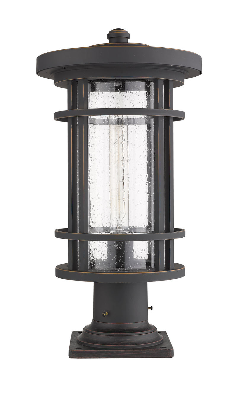 Z-Lite 570PHB-533PM-ORB One Light Outdoor Pier Mounted Fixture, Oil Rubbed Bronze