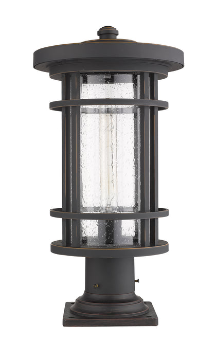Z-Lite 570PHB-533PM-ORB One Light Outdoor Pier Mounted Fixture, Oil Rubbed Bronze