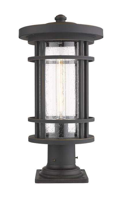 Z-Lite 570PHB-533PM-ORB One Light Outdoor Pier Mounted Fixture, Oil Rubbed Bronze
