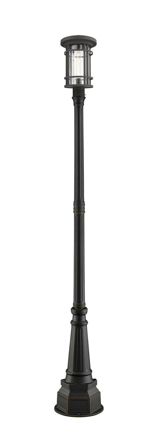 Z-Lite 570PHB-564P-ORB One Light Outdoor Post Mounted Fixture, Oil Rubbed Bronze