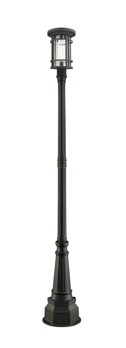 Z-Lite 570PHB-564P-ORB One Light Outdoor Post Mounted Fixture, Oil Rubbed Bronze