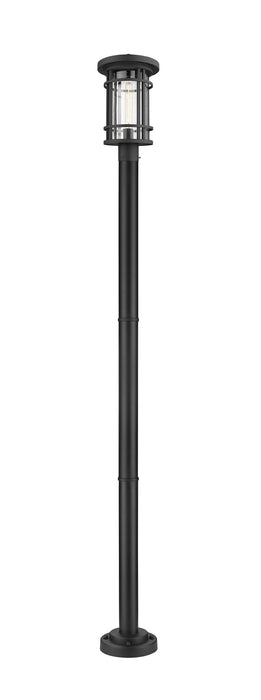Z-Lite 570PHB-567P-BK One Light Outdoor Post Mounted Fixture, Black
