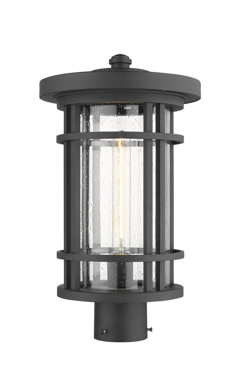 Z-Lite 570PHB-BK One Light Outdoor Post Mount Fixture, Black