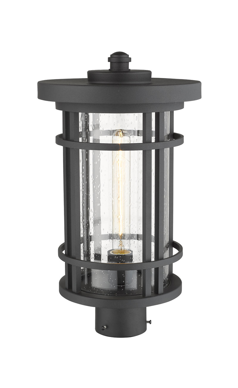 Z-Lite 570PHB-BK One Light Outdoor Post Mount Fixture, Black