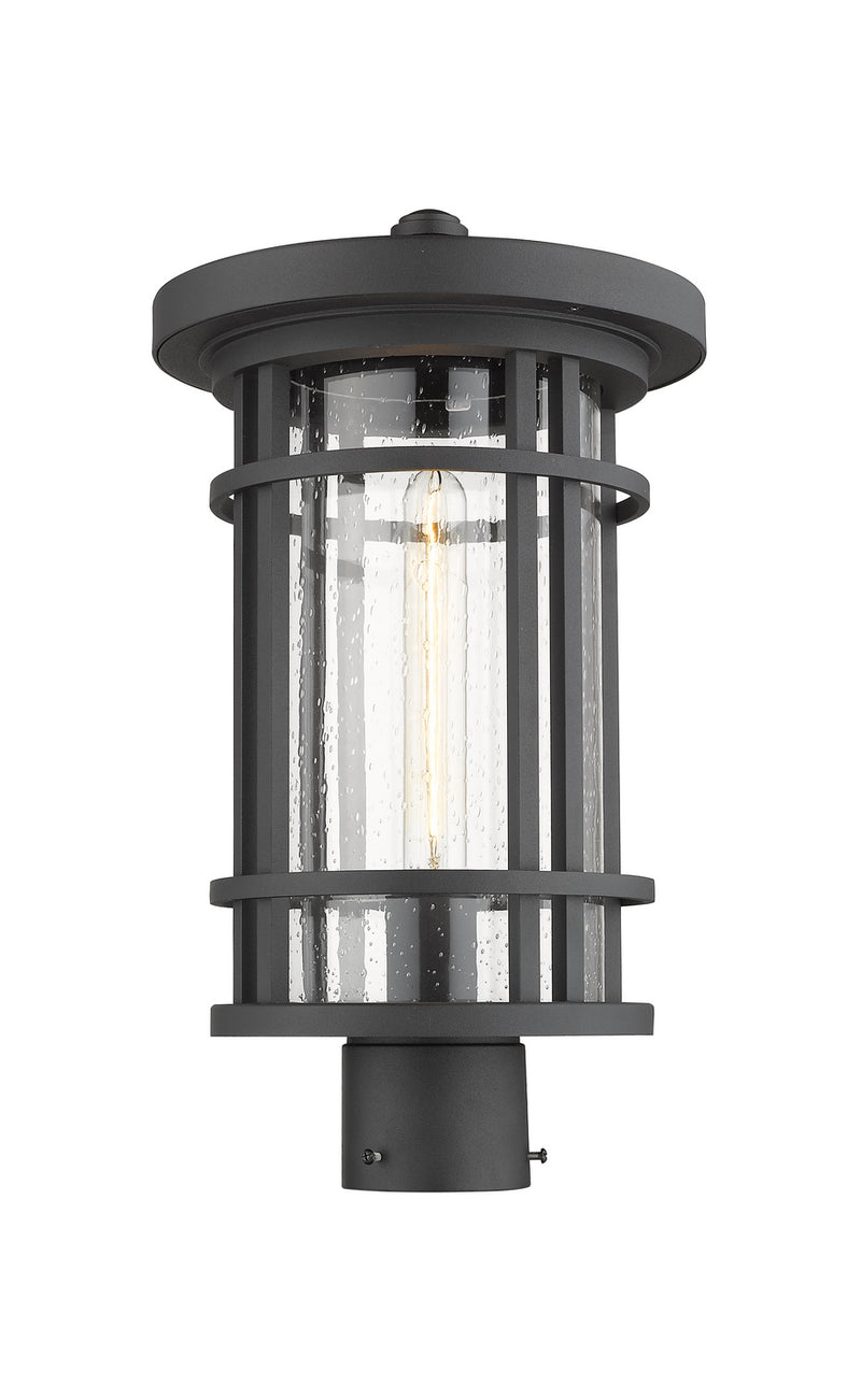 Z-Lite 570PHB-BK One Light Outdoor Post Mount Fixture, Black
