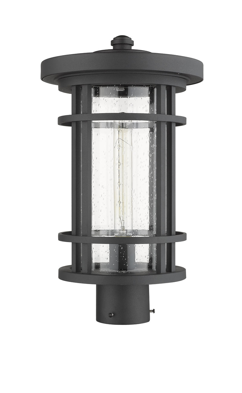 Z-Lite 570PHB-BK One Light Outdoor Post Mount Fixture, Black