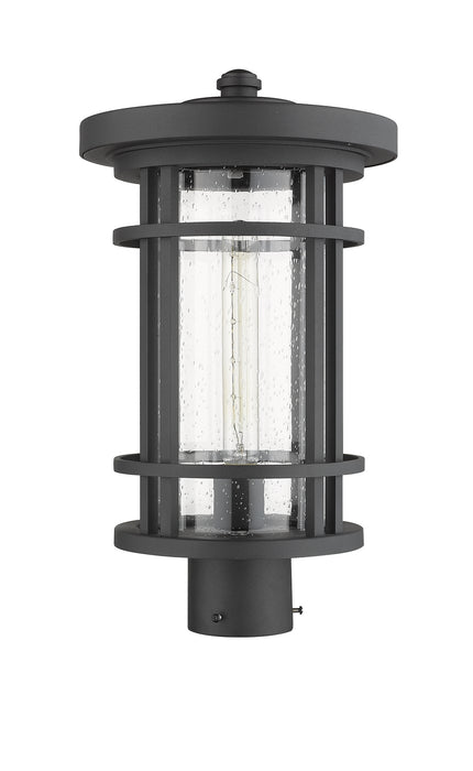 Z-Lite 570PHB-BK One Light Outdoor Post Mount Fixture, Black