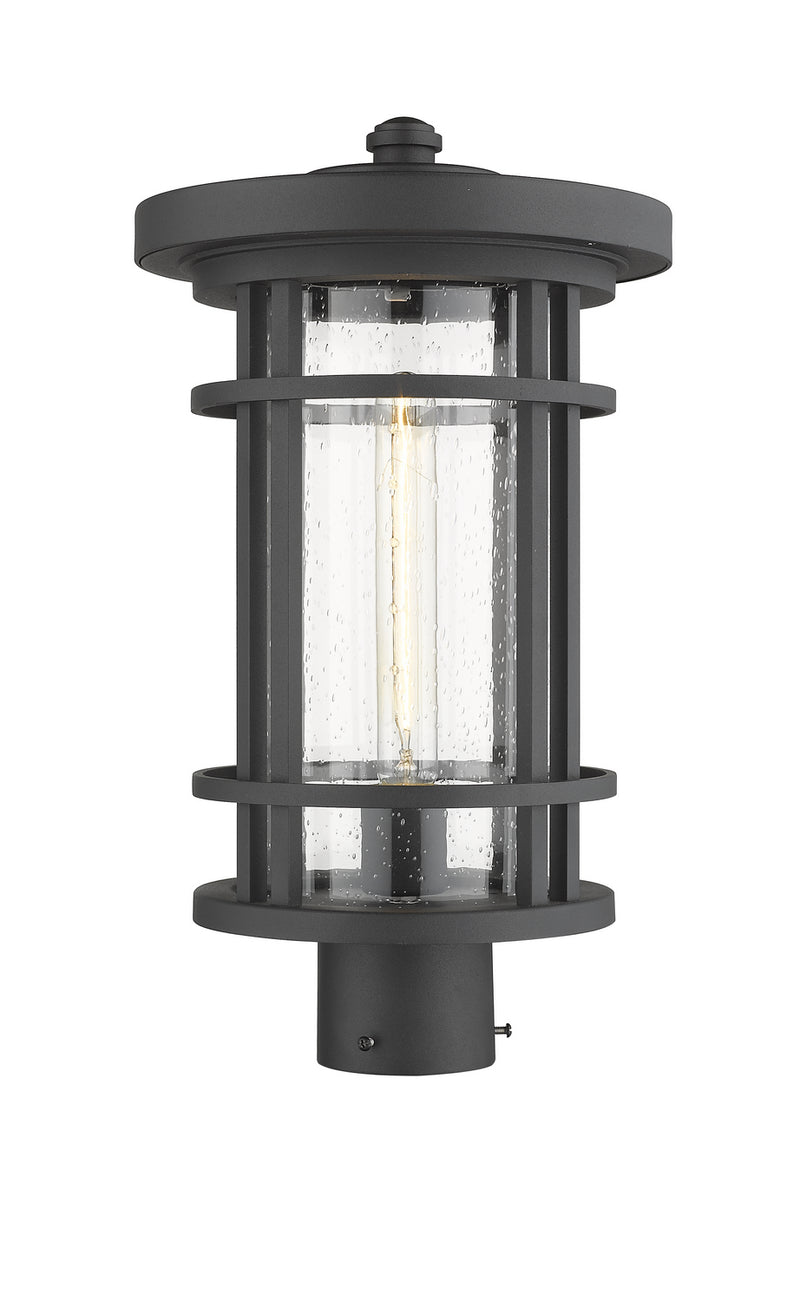 Z-Lite 570PHB-BK One Light Outdoor Post Mount Fixture, Black