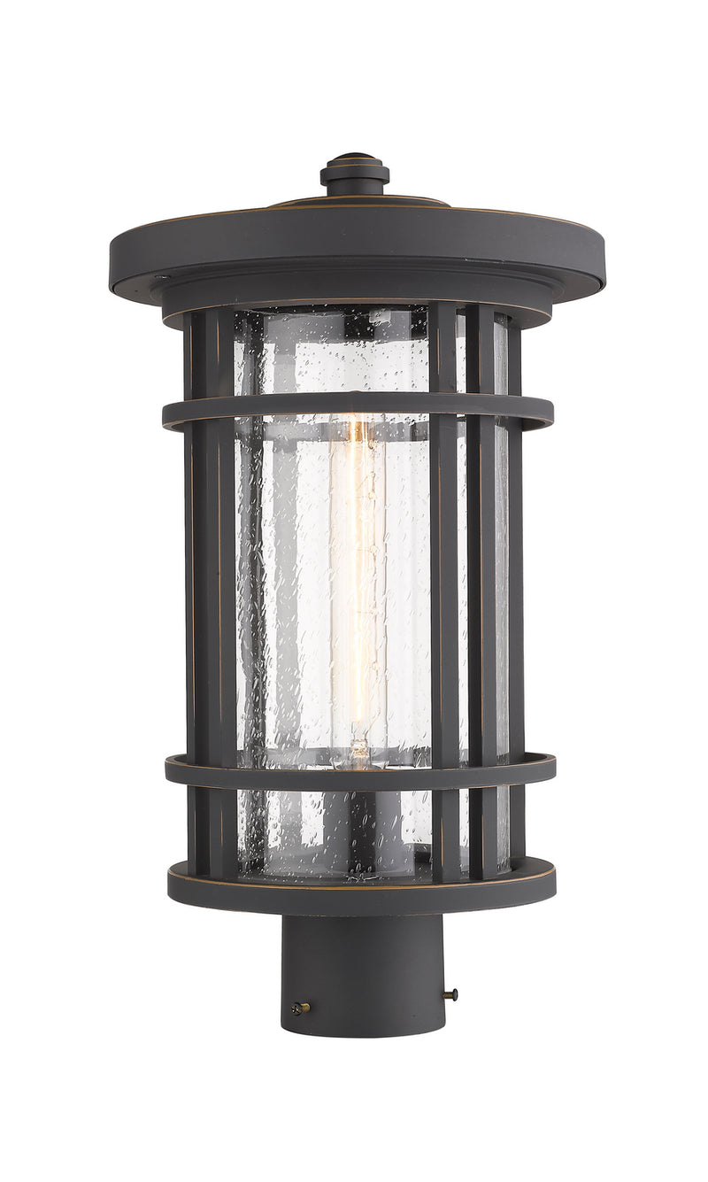 Z-Lite 570PHB-ORB One Light Outdoor Post Mount Fixture, Oil Rubbed Bronze