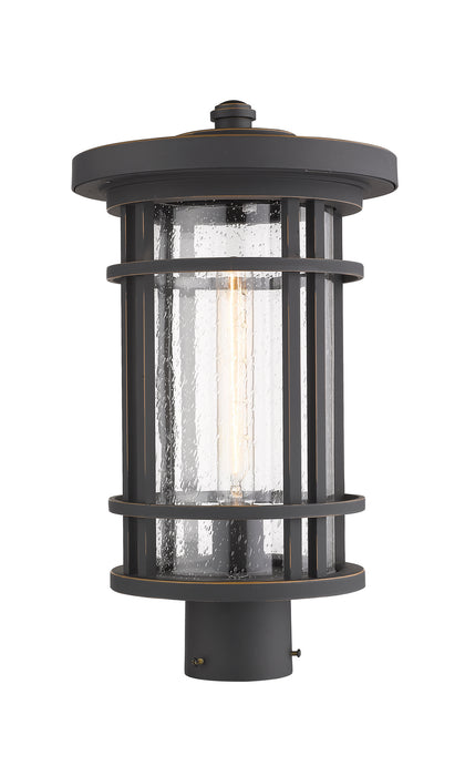 Z-Lite 570PHB-ORB One Light Outdoor Post Mount Fixture, Oil Rubbed Bronze