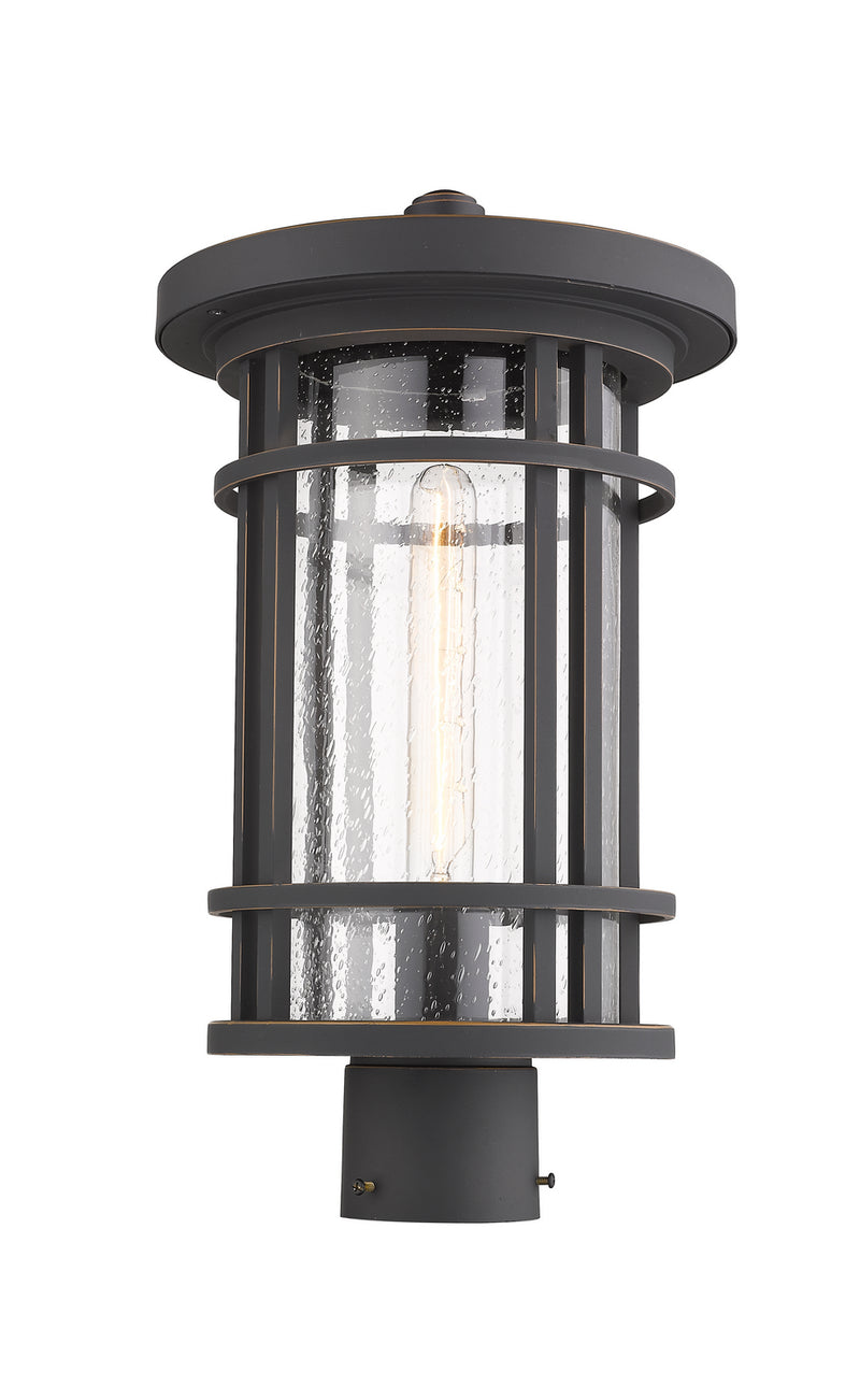 Z-Lite 570PHB-ORB One Light Outdoor Post Mount Fixture, Oil Rubbed Bronze