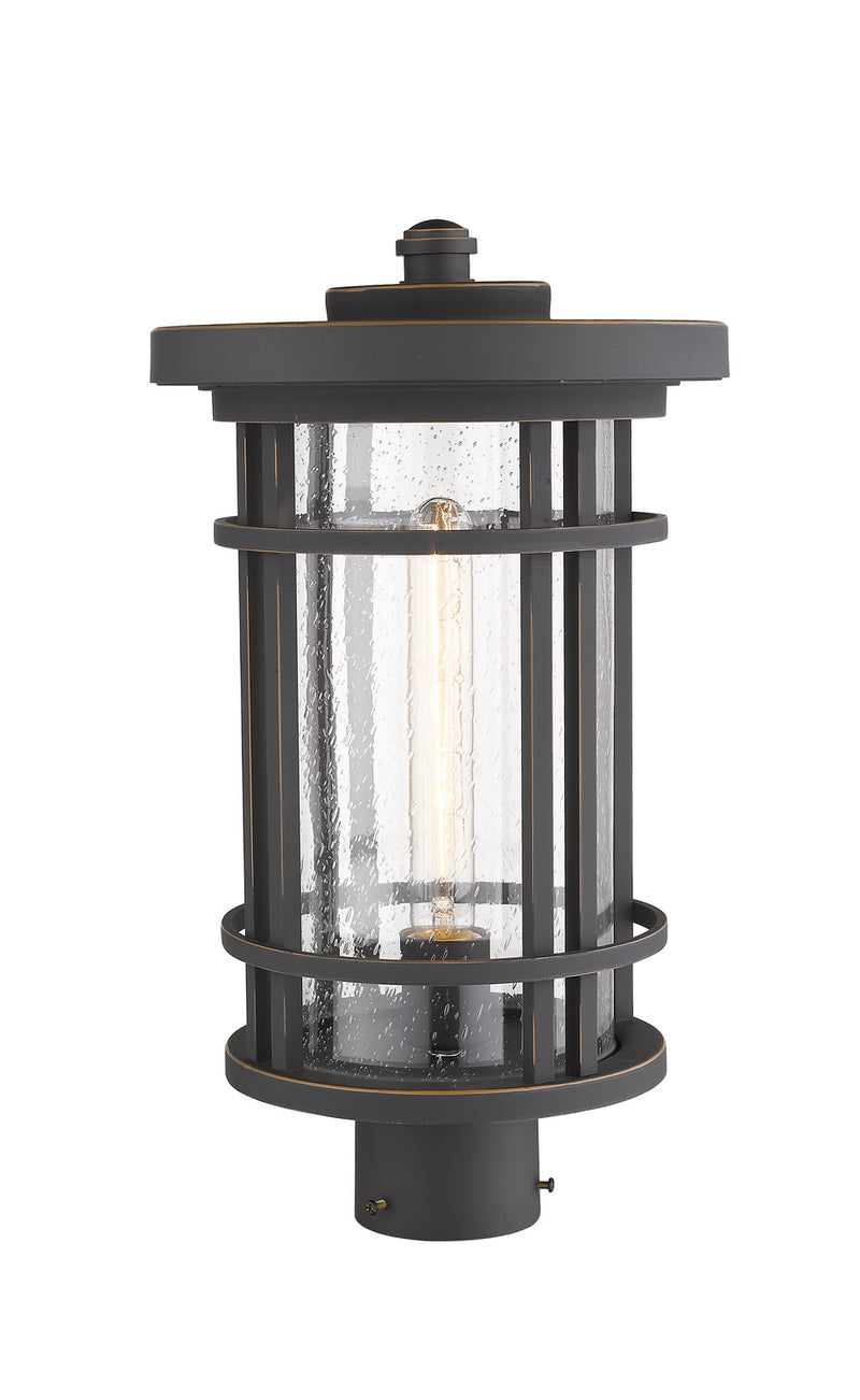 Z-Lite 570PHB-ORB One Light Outdoor Post Mount Fixture, Oil Rubbed Bronze