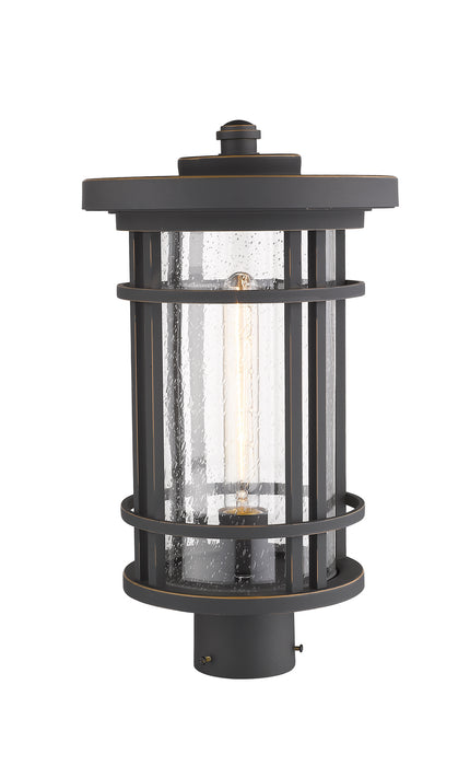 Z-Lite 570PHB-ORB One Light Outdoor Post Mount Fixture, Oil Rubbed Bronze