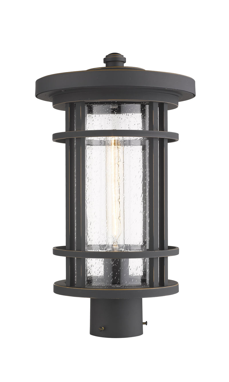 Z-Lite 570PHB-ORB One Light Outdoor Post Mount Fixture, Oil Rubbed Bronze