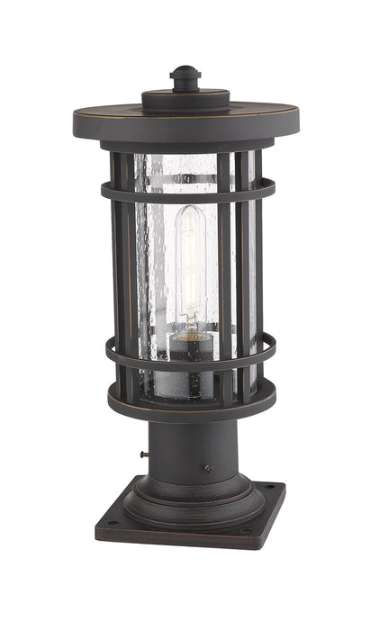 Z-Lite 570PHM-533PM-ORB One Light Outdoor Pier Mounted Fixture, Oil Rubbed Bronze