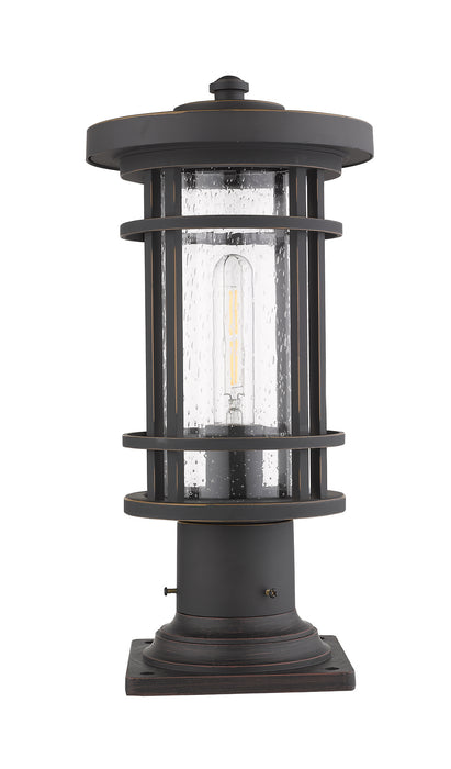 Z-Lite 570PHM-533PM-ORB One Light Outdoor Pier Mounted Fixture, Oil Rubbed Bronze