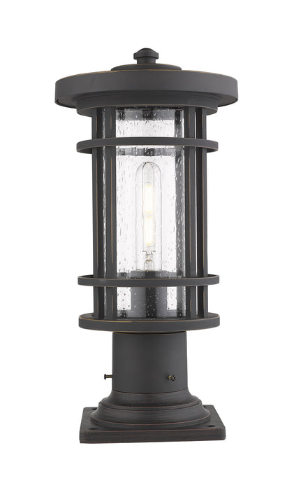 Z-Lite 570PHM-533PM-ORB One Light Outdoor Pier Mounted Fixture, Oil Rubbed Bronze